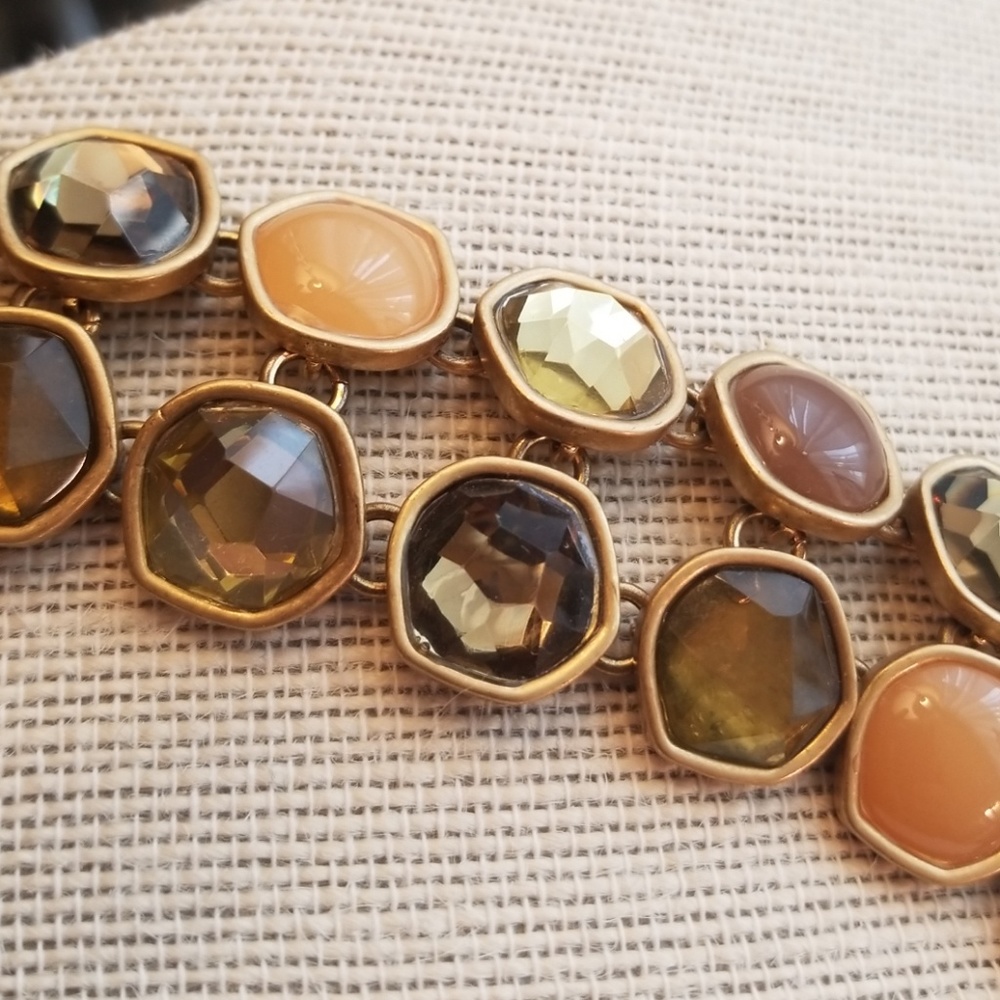 Banana Republic gold tone jewel bracelet